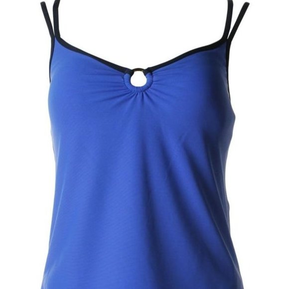 MAINSTREAM Royal Dark Blue Tankini - Size 14 - Picture 2 of 3